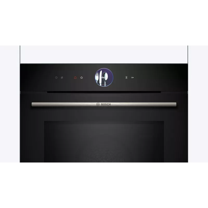 Built-in electric oven Bosch Serie 8 HMG7361B1, 67 L, 3600 W, black, touch control