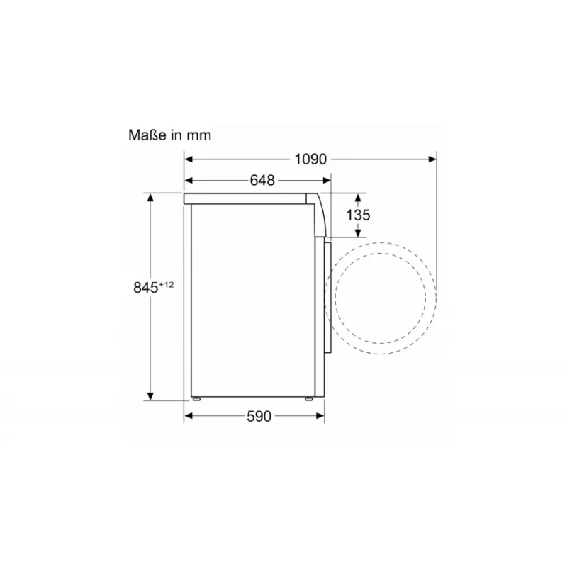 Bosch Serie 8 WGB244A40 Front-Load Washing Machine, 9 kg, 1400 RPM, i-Dos, White/Black