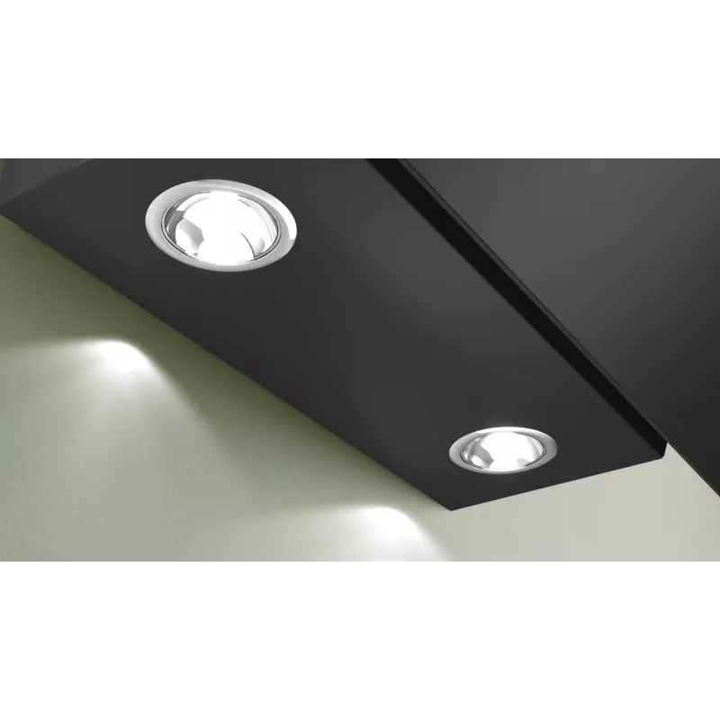 Extractor hood Bosch DWK85DK60, built-in canopy, black, 80 cm width