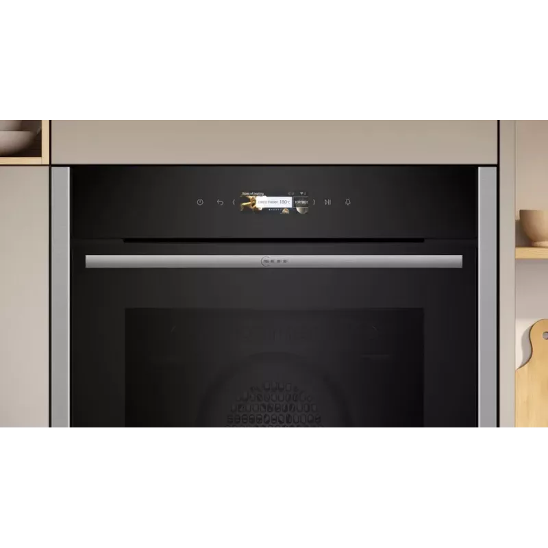 Neff N 70 B24CR31N0 oven 71 L Black, Stainless steel