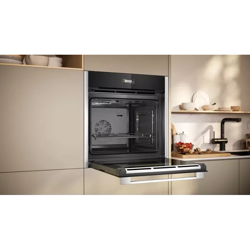 Neff N 70 B24CR31N0 oven 71 L Black, Stainless steel