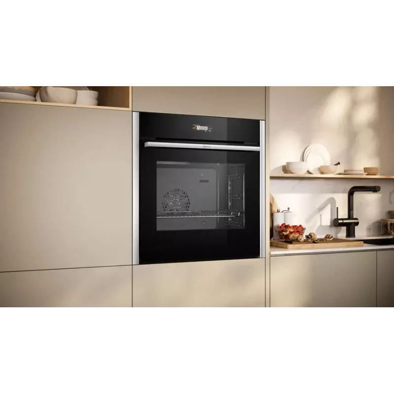 Neff N 70 B24CR31N0 oven 71 L Black, Stainless steel