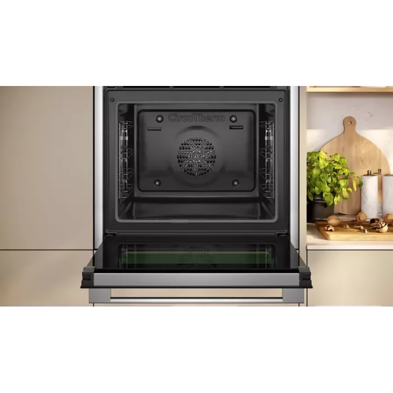 Neff N 70 B24CR71N0 oven 71 L Black, Stainless steel