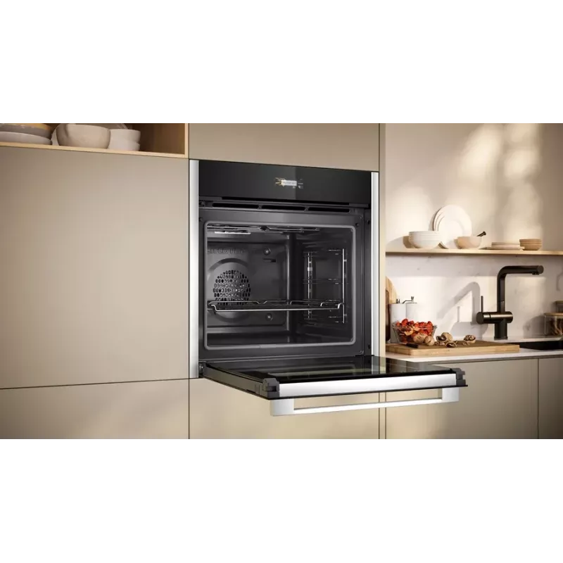 Neff N 70 B24CR71N0 oven 71 L Black, Stainless steel