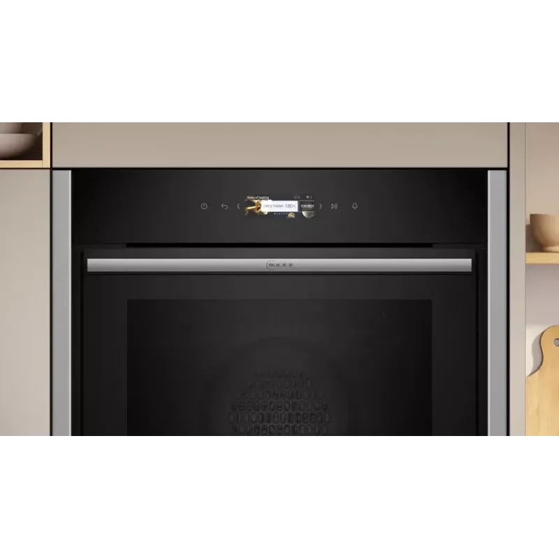 Neff B54CR71N0 oven 71 L Black, Stainless steel