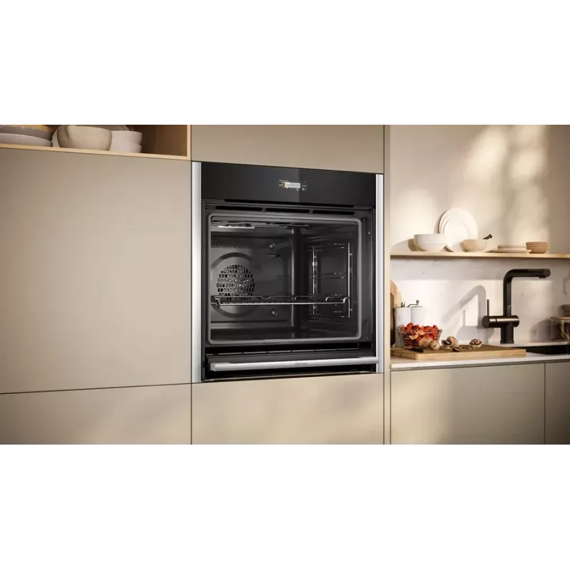 Neff B54CR71N0 oven 71 L Black, Stainless steel