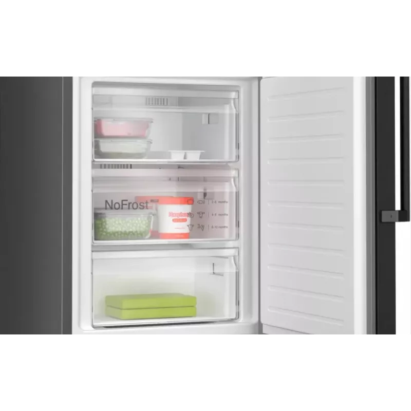 Bosch Serie 4 KGN39OXBT fridge-freezer Freestanding 363 L Black