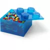 Storage box Room Copenhagen LEGO Storage Brick 4 Top Lid Glitter — blue/transparent