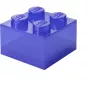 Storage box Room Copenhagen LEGO Storage Brick 4 Top Lid Glitter — purple/transparent