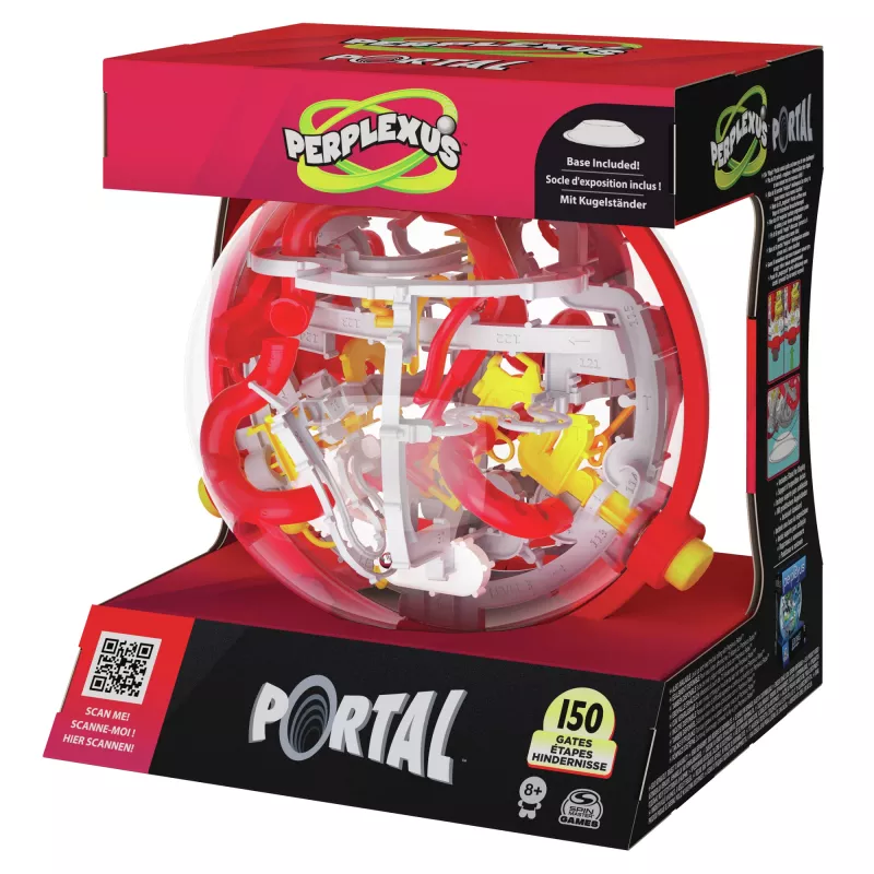 Games Perplexus Portal, 3D Puzzle Ball Maze Fidget Toys Kids Travel Puzzle Fidget Ball with 150 Obstacles, for Adults and Kids Ages 8 and up