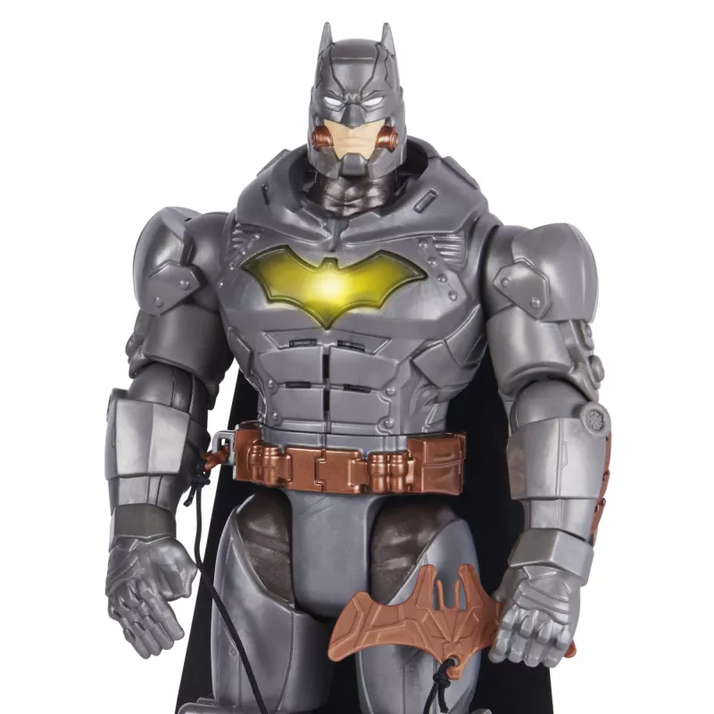 DC Comics , Battle Strike Batman 12-inch Action Figure, 5 Accessories, 20+ Sounds, Collectible Kids Toys for Boys and Girls Ages 3 and Up