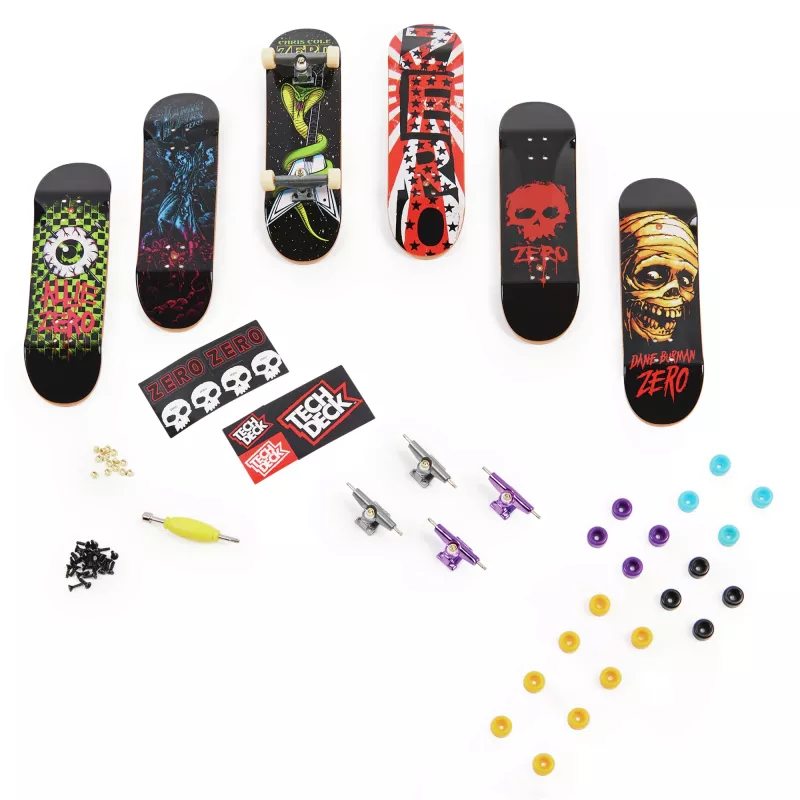 Tech Deck , Sk8shop Fingerboard Bonus Pack, Collectible and Customizable Mini Skateboards (Styles May Vary)