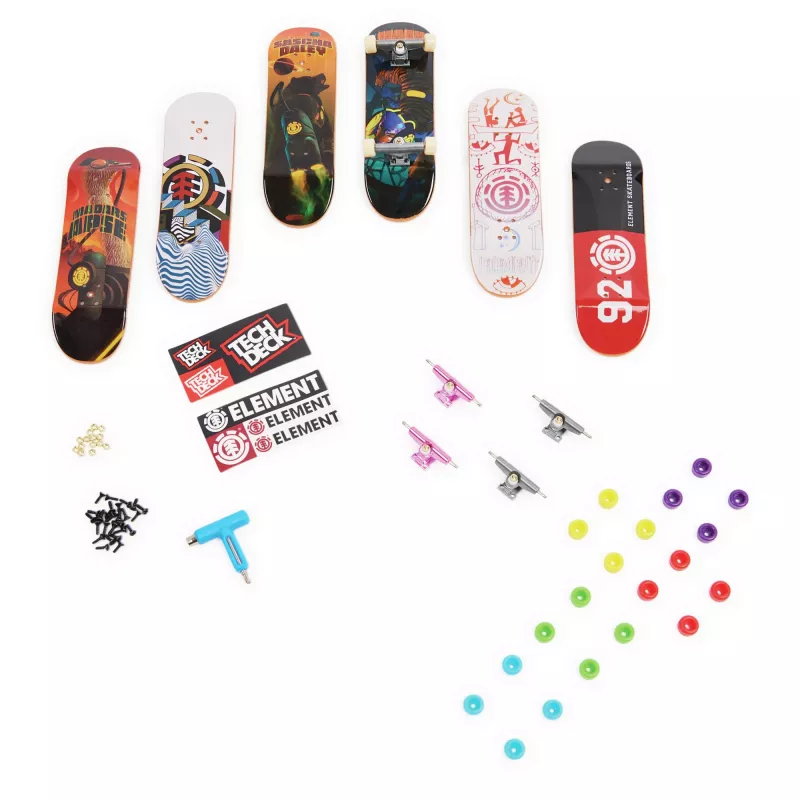 Tech Deck , Sk8shop Fingerboard Bonus Pack, Collectible and Customizable Mini Skateboards (Styles May Vary)