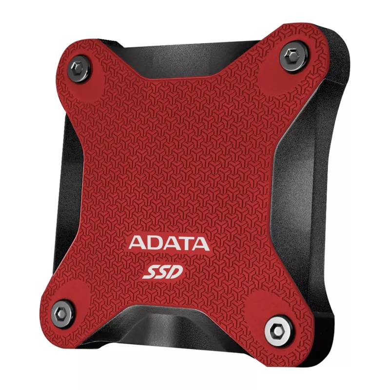External SSD ADATA SD620 512 GB, USB 3.2 Gen 2 Micro-USB B, red, silicone housing