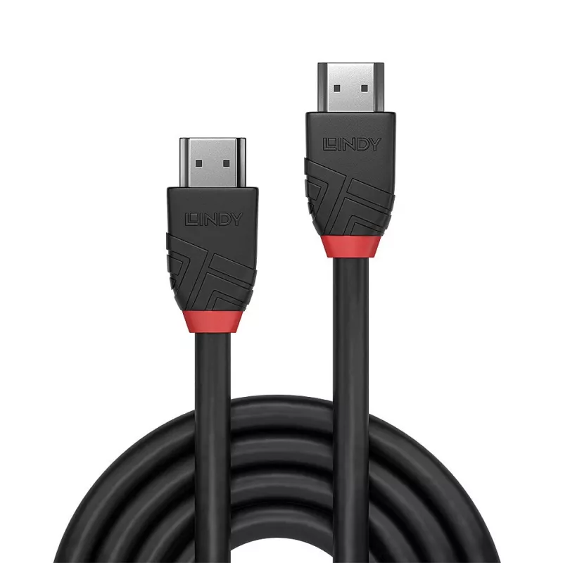 Lindy 3m 8K60hz HDMI Cable, Black Line, 3 m, HDMI Type A (Standard), HDMI Type A (Standard), 48 Gbit/s, Black