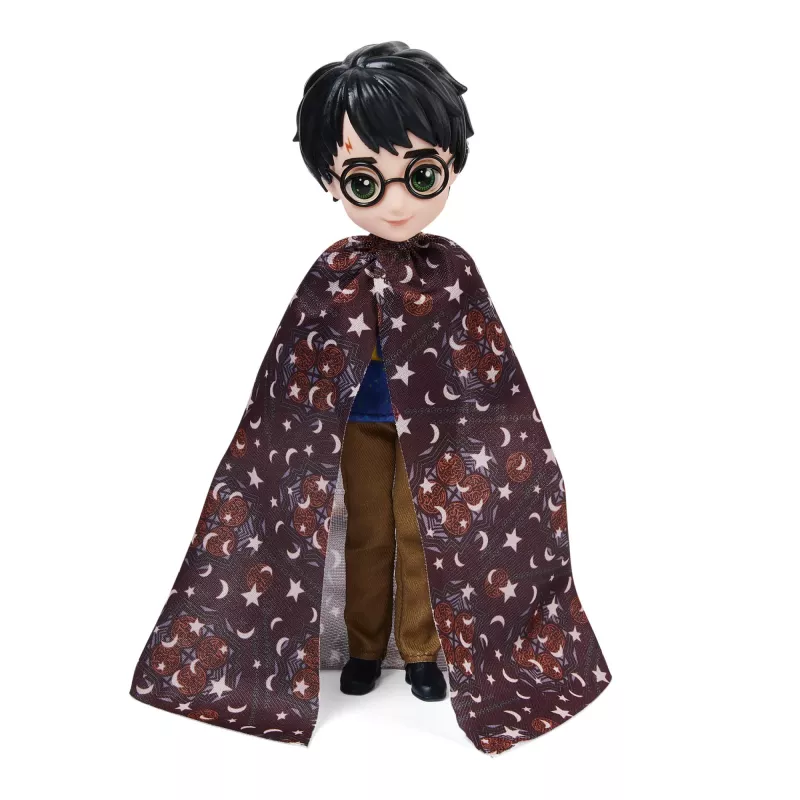 Wizarding World Harry Potter, 8-inch Harry Potter Doll Gift Set with Invisibility Cloak and 5 Doll Accessories, Kids Toys for Ages 6 and up