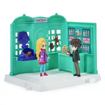 Wizarding World Harry Potter, Magical Minis Honeydukes Sweet Shop with 2 Exclusive Figures and 5 Accessories, Kids Toys for Ages 6 and up