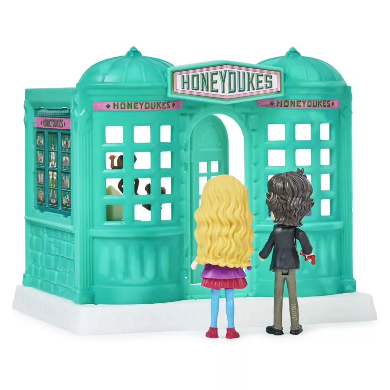 Wizarding World Harry Potter, Magical Minis Honeydukes Sweet Shop with 2 Exclusive Figures and 5 Accessories, Kids Toys for Ages 6 and up