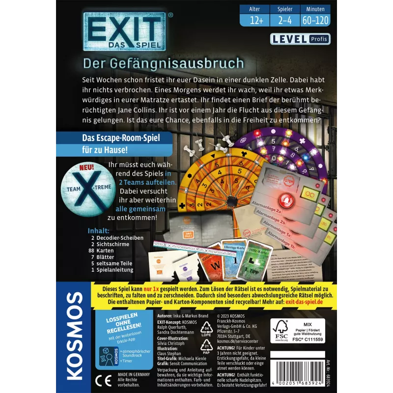 Kosmos 44138948 board/card game Board game Escape