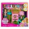 Barbie and Stacie to the Rescue Puppy Playground Playset with Doll, 3 Pet Dog Figures & Accessories