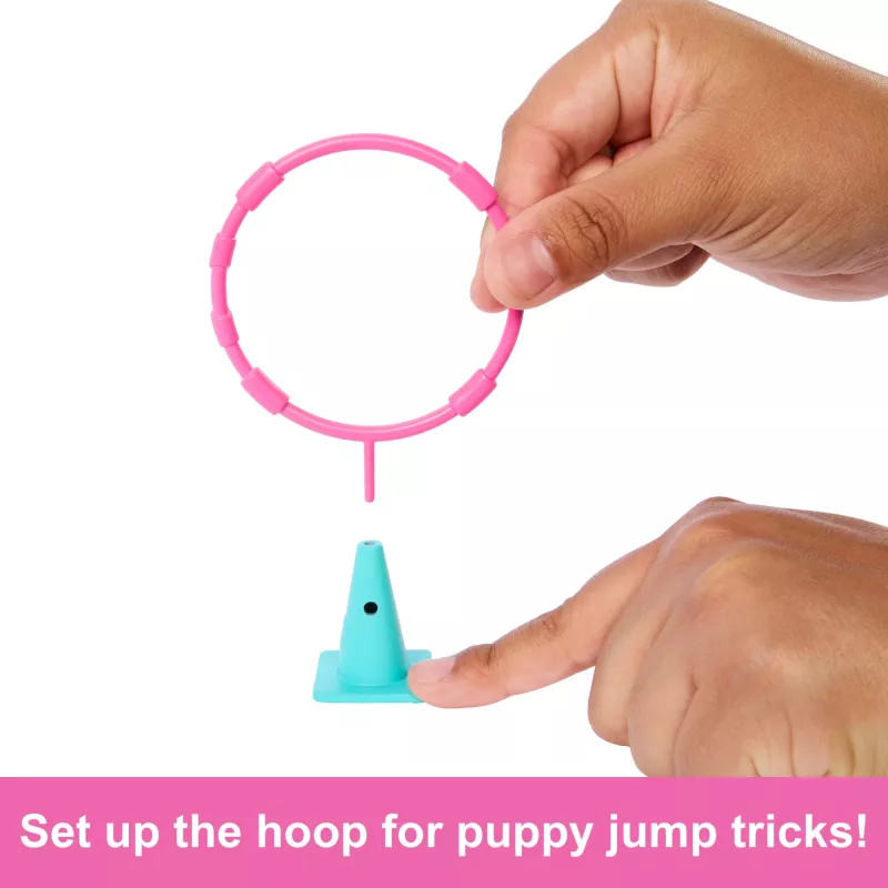 Barbie and Stacie to the Rescue Puppy Playground Playset with Doll, 3 Pet Dog Figures & Accessories