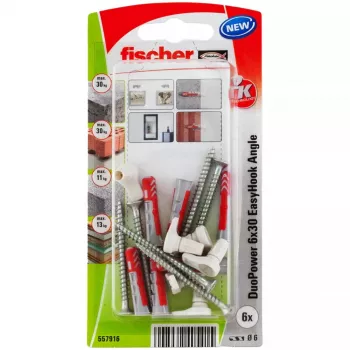 Fischer 557916 screw and wall plug kit