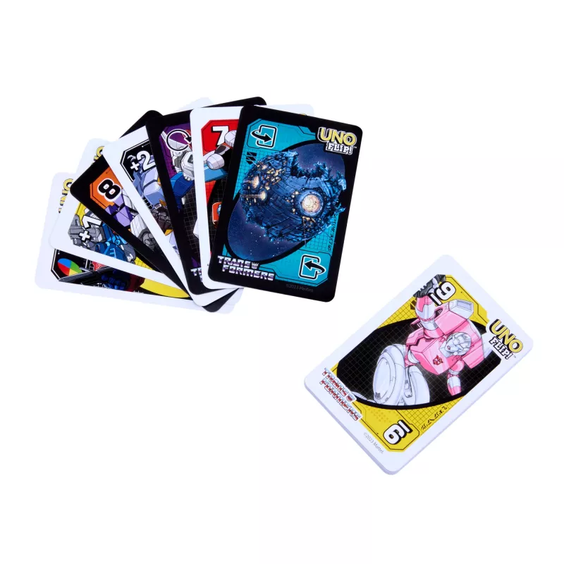 Games UNO Flip Transformers Card Game for Kids & Family Night