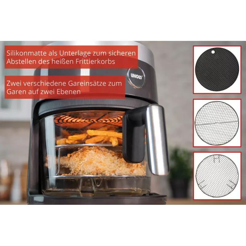 Unold 58695 fryer Single 3.5 L Stand-alone 1200 W Hot air fryer Black