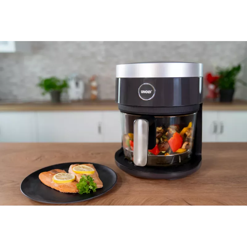 Unold 58695 fryer Single 3.5 L Stand-alone 1200 W Hot air fryer Black