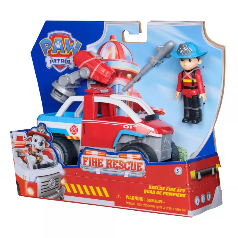 Toy vehicle Spin Master Paw Patrol Fire Rescue Ryder's Rescue Vehicle with drone launcher and Ryder figure