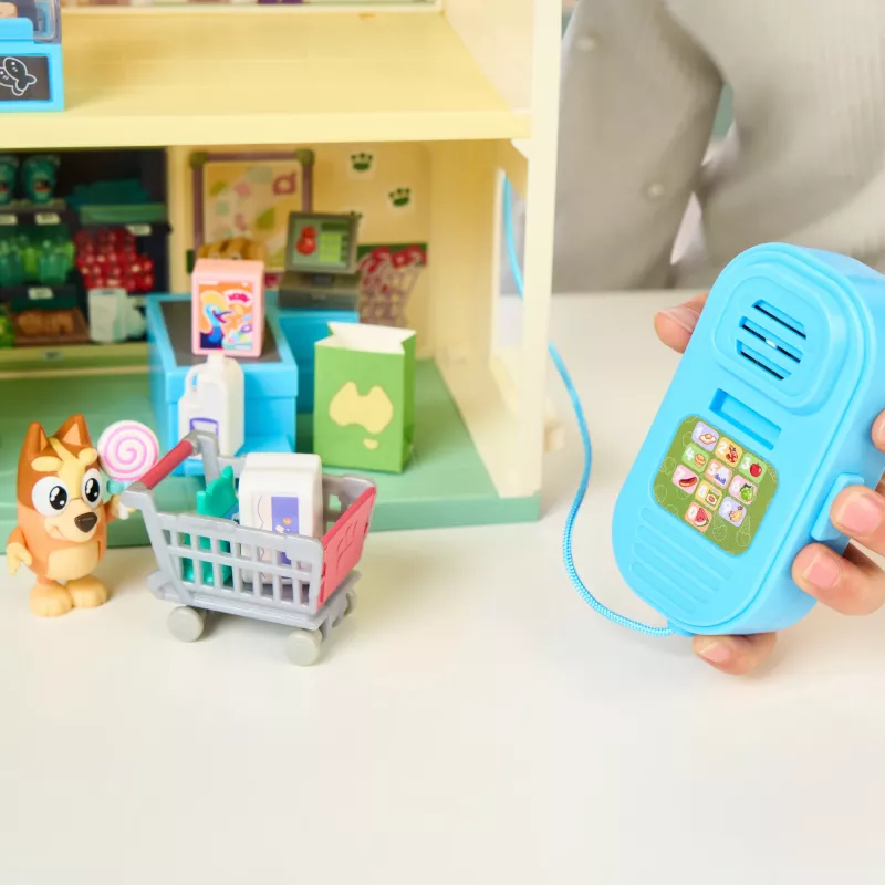 Toy playset Polesie MS18918 – Bluey-themed shopping set, sounding, AAA battery, age 3+