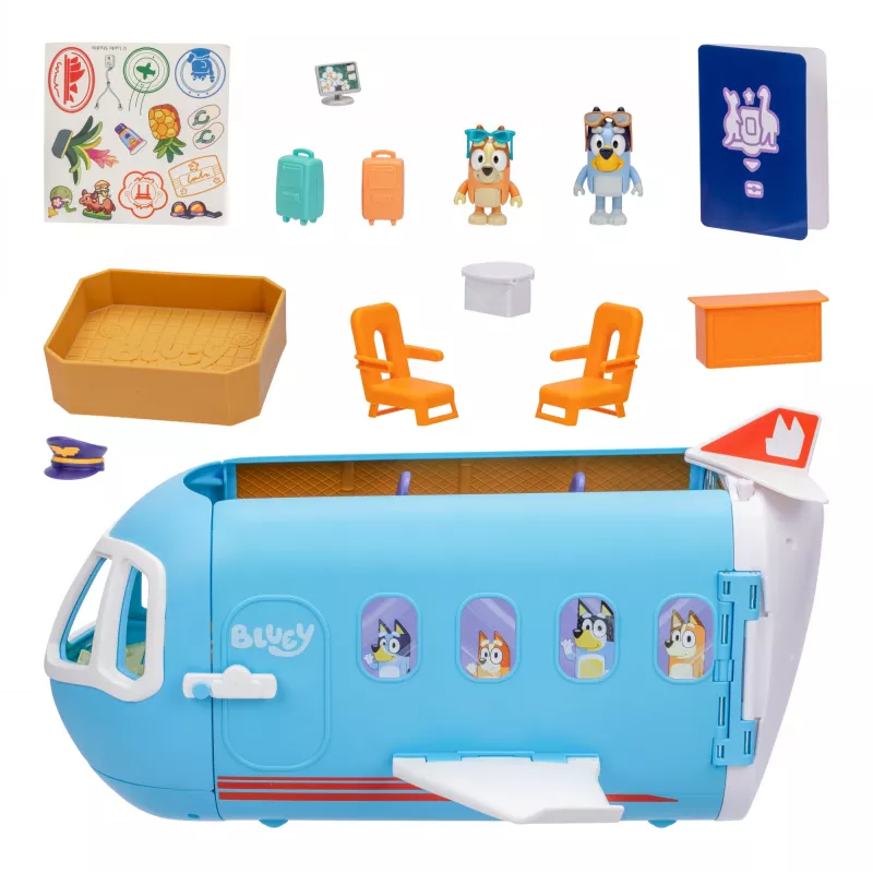 Airport & aircraft Moose Toys Bluey 3 in 1 Airplane Playset Multicolour