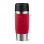 EMSA Travel Mug Classic N2020400 travel mug 360 ml Black, Red, Stainless steel Stainless steel