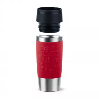 EMSA Travel Mug Classic N2020400 travel mug 360 ml Black, Red, Stainless steel Stainless steel