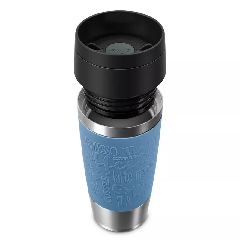 EMSA Travel Mug Classic 360 ml blue stainless steel travel mug