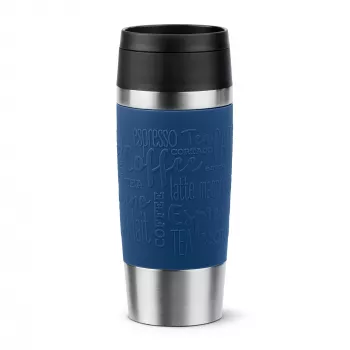 EMSA Travel Mug Classic N2020300 travel mug 360 ml Black, Blue, Stainless steel Stainless steel