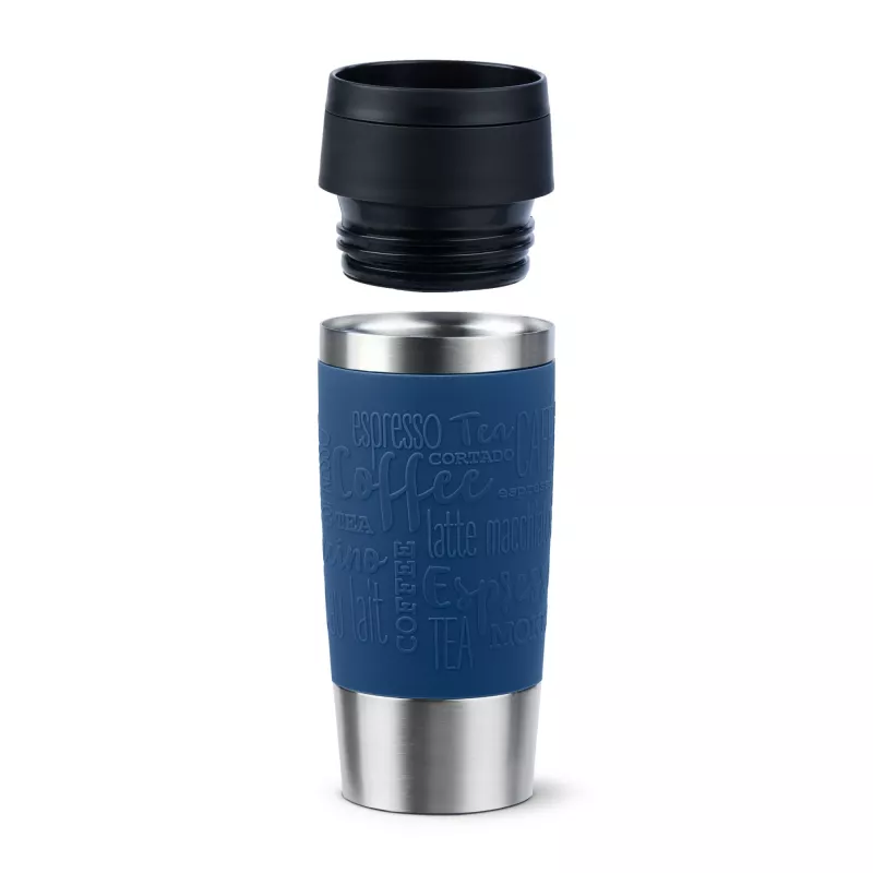 EMSA Travel Mug Classic N2020300 travel mug 360 ml Black, Blue, Stainless steel Stainless steel