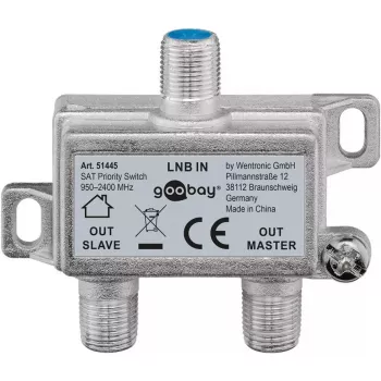 Cable splitter Goobay SAT Priority Splitter