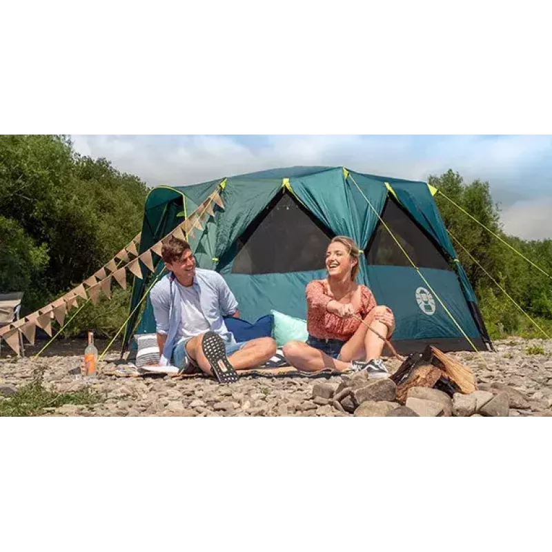Tent Coleman Octagon Green Yellow