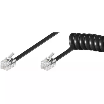 Spiral Cable Goobay Phone Handset 4m RJ-10 RJ-10