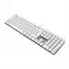 CHERRY KC 200 MX keyboard Universal USB QWERTZ German Silver, White