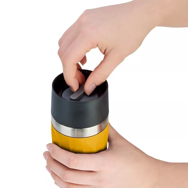 EMSA Travel Mug Compact 300 ml Stainless steel, Yellow