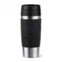 EMSA Travel Mug Waves 360 ml black stainless steel travel mug