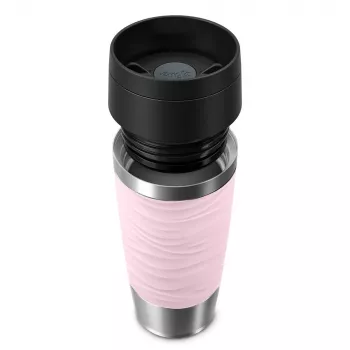 EMSA Travel Mug Waves 360 ml pink stainless steel travel mug