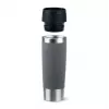 Travel Mug EMSA Classic Grande 500 ml — Grey Stainless Steel, Silicone Cover, Polypropylene Lid, Ø 8.3 cm × 240 mm
