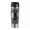 Travel Mug EMSA Classic Grande 500 ml — Grey Stainless Steel, Silicone Cover, Polypropylene Lid, Ø 8.3 cm × 240 mm