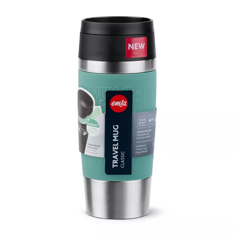 EMSA Travel Mug Classic 360 ml blue stainless steel travel mug