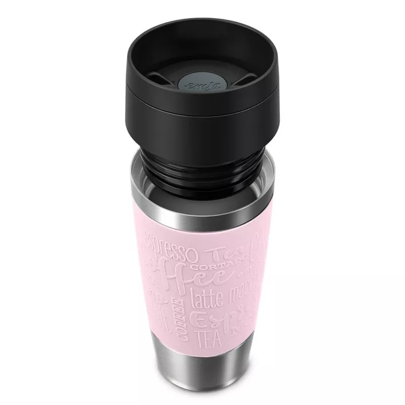 EMSA Travel Mug Classic 360 ml pink stainless steel travel mug