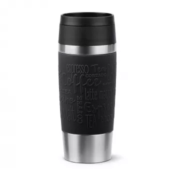EMSA Travel Mug Classic N2020200 travel mug 360 ml Black, Stainless steel Stainless steel