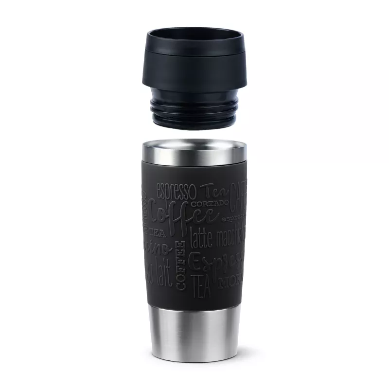 EMSA Travel Mug Classic N2020200 travel mug 360 ml Black, Stainless steel Stainless steel